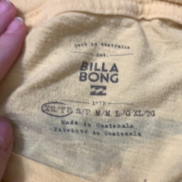 BILLABONG yellow sunset shirt - Picture 3 of 3